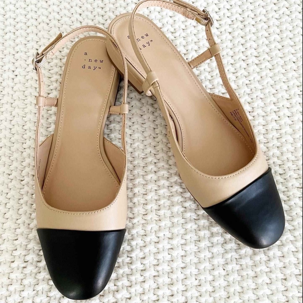 A New Day Maxine Women's Tan Slingback Ballet Flat - Picture 3 of 8